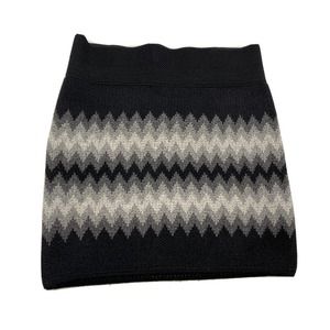 Elisa B. Girls Black Knit Chevron Skirt Size 14